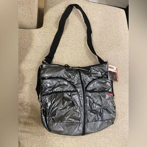 NWT SKIP HOP 2012 VERSA EXPANDABLE DIAPER BAG GRAPHITE